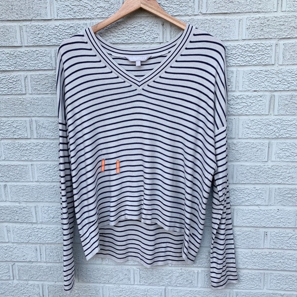 Athleta Retreat Stripe Silk Cashmere Blend Sweater - Picture 12 of 13